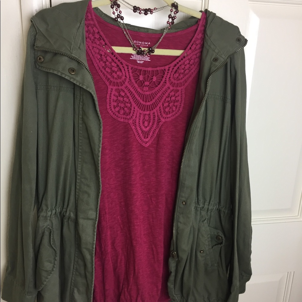 Embellished Red Top